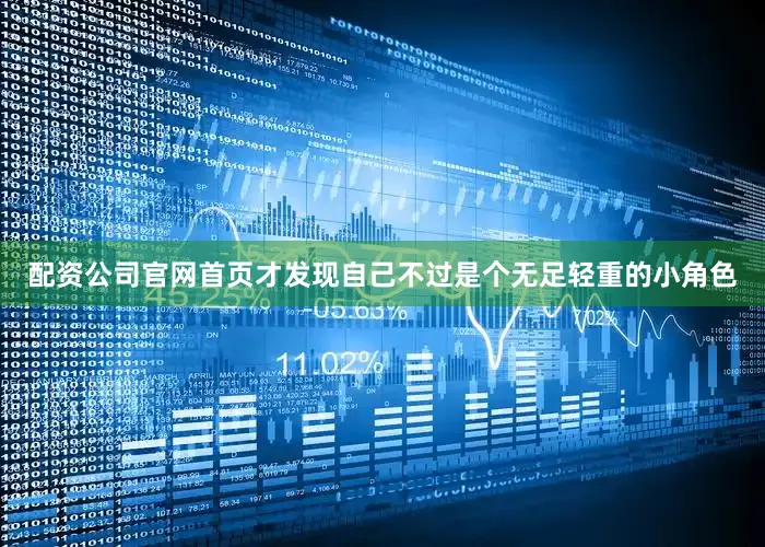 配资公司官网首页才发现自己不过是个无足轻重的小角色